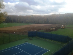 Excavation of top soil