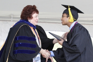 President conferring degree 