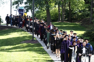 Processional on campus