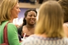 After Baccalaureate, friends, family and faculty celebrate with graduating seniors at a reception in Hitchcock Arena.