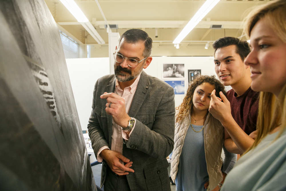 Brent Good with students