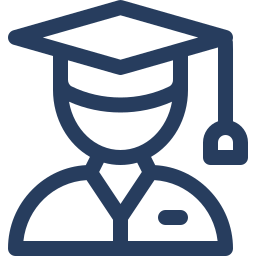 Line drawing of graduate