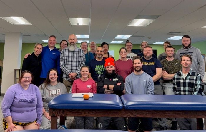 A group of students after attending the Dry Needling continuing education course.