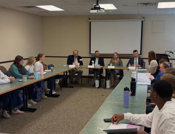 A pre-med council panel event.