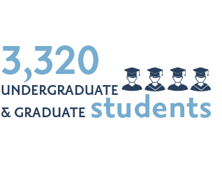 3,300+ undergraduate & graduate students