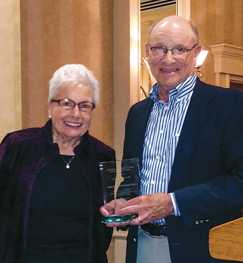 2016 Engle award presented to Charlie and Miriam Byers