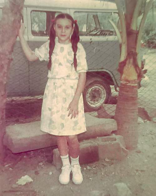 Childhood photo of featured alumna