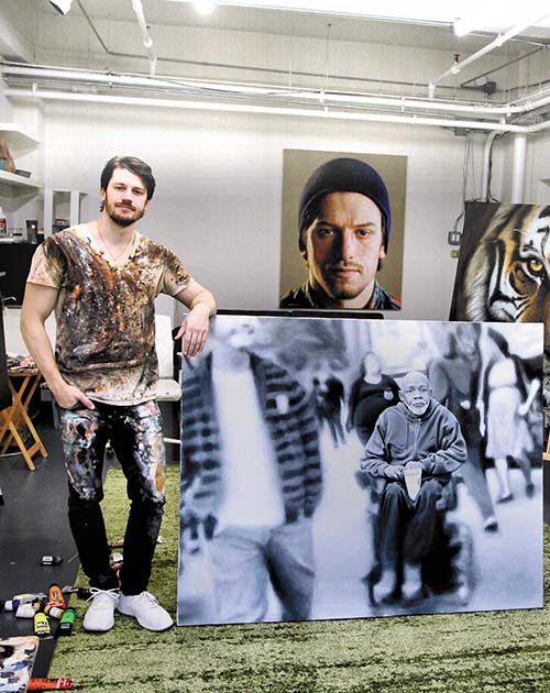 Nick Sider ’10 and his paintings