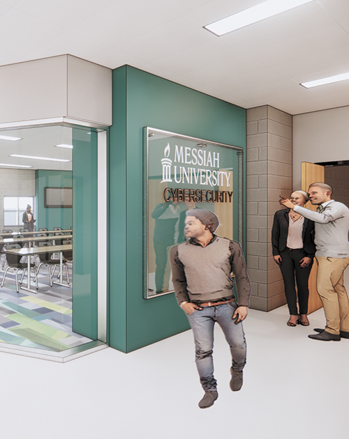 Messiah University Cyber Center sketch