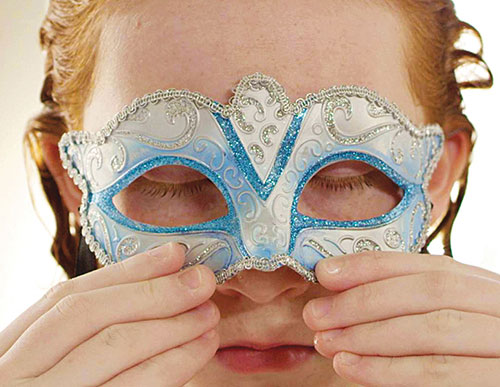 Girl with mask