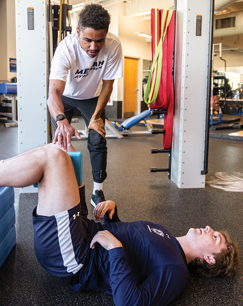 Prep program trainer and participant