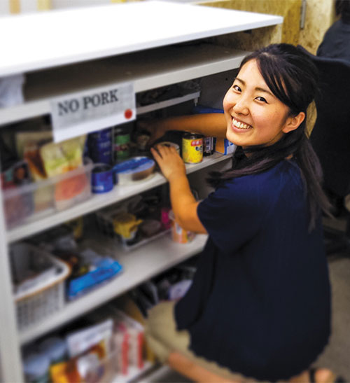 Student flies home for refugee work