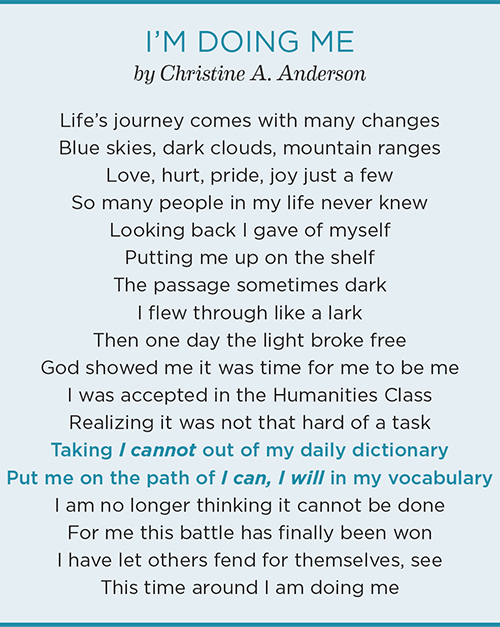 I'm doing me poem