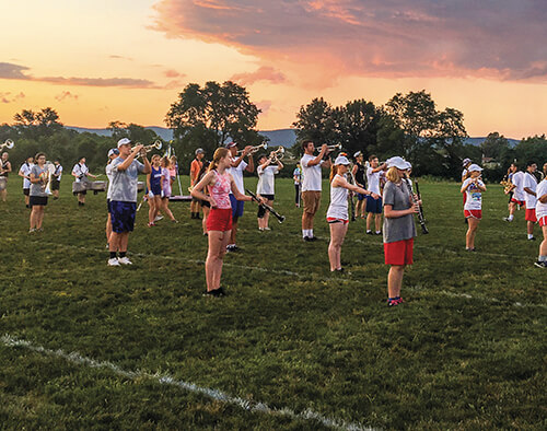 Music ed major Austin Funkhouser ’20 already teaching high schoolers