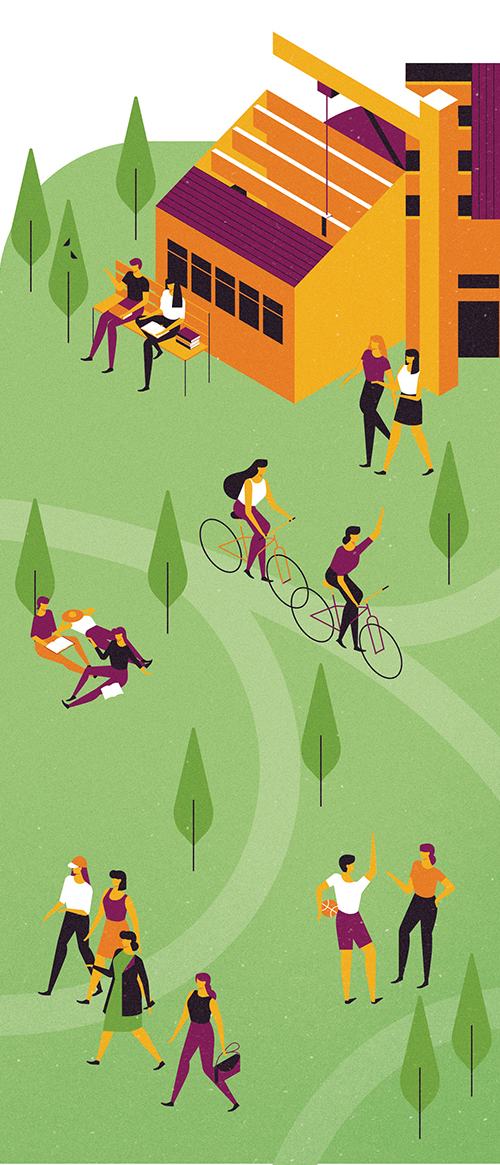 illustration of new visitors center