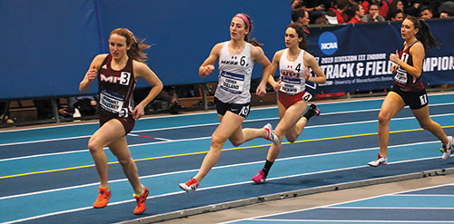 In March, the Messiah women’s track and field team sent five team members, including a pair of two-sport student-athletes, to the Indoor Track and Field National Championships in Boston, Massachusetts.