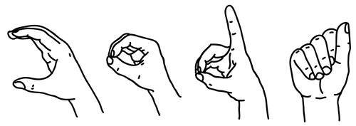 What does CODA mean, sign language symbols