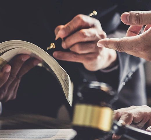 books with a gavel