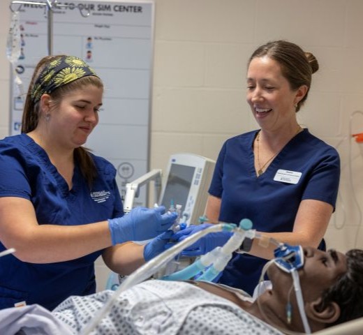 nursing students in a hospital 
